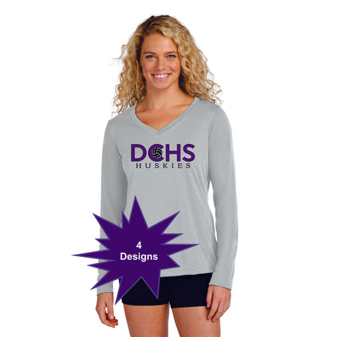 DCHS Volleyball Wicking Long Sleeve Tee- Youth, Ladies, Adult Sizes