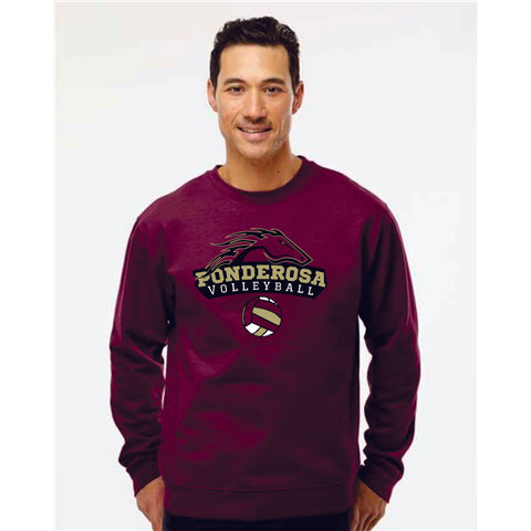 Pondo VOLLEYBALL Crewneck Sweatshirt-Matte and Glitter Designs