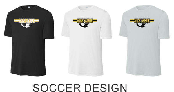 AHS Soccer Wicking Tee - Youth, Ladies, Unisex Sizes- 4 Designs