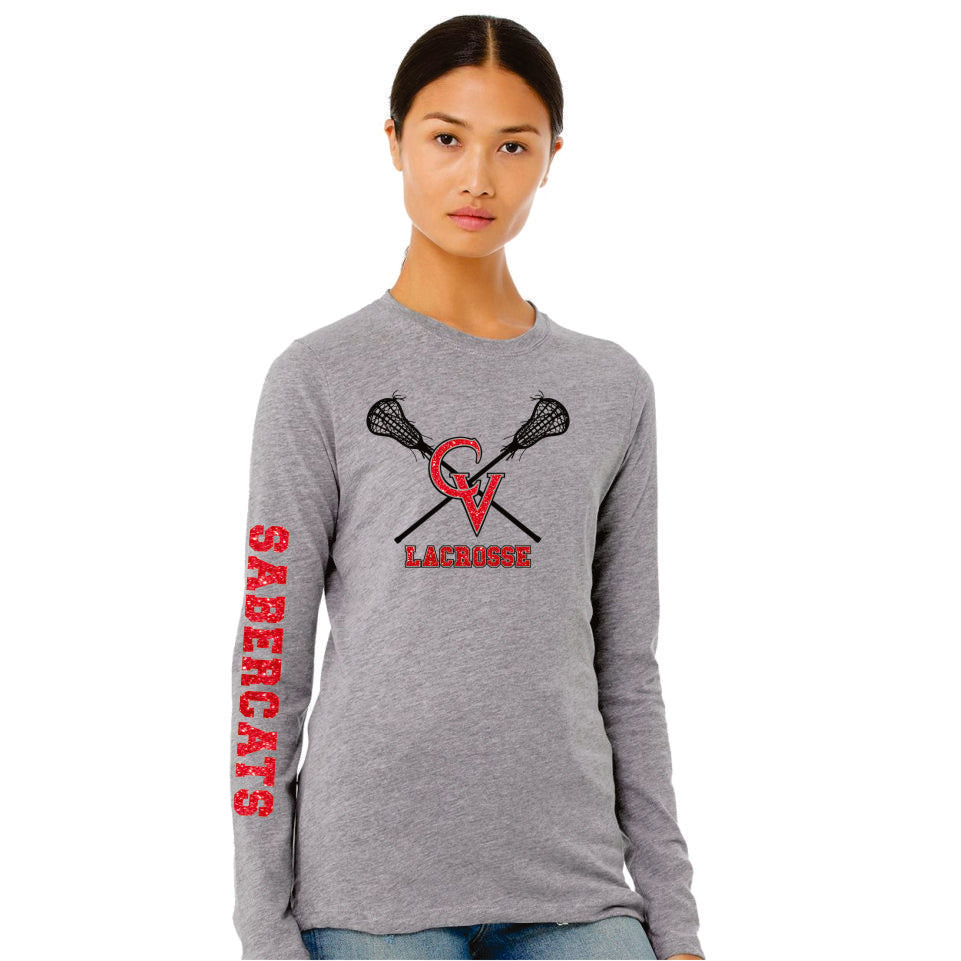 Castle View LAX Ladies Bella Canvas Long Sleeve Tee- 4 Designs