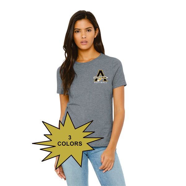 AHS Softball Ladies Bella Canvas Tee- Round or V Neck