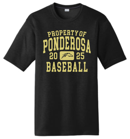 Pondo Baseball Cotton Touch Wicking Tee- 5 Designs