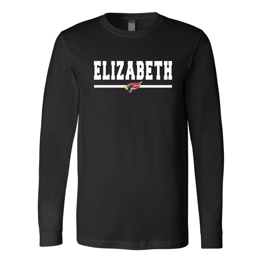 Elizabeth HS Long Sleeve Tee- 3 designs- Matte or Glitter