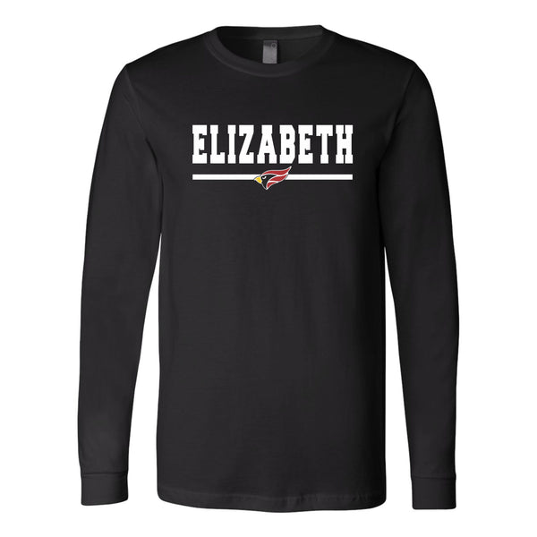 Elizabeth HS Long Sleeve Tee- 3 designs- Matte or Glitter