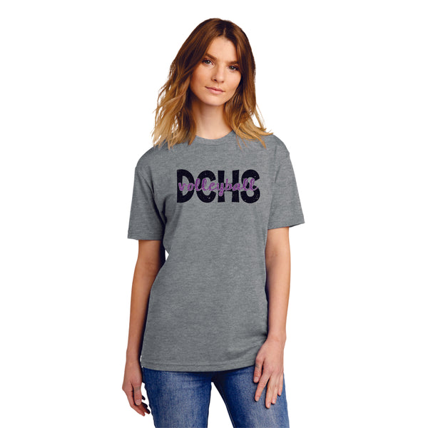 DCHS Volleyball SCRIPT Tee- 4 Colors