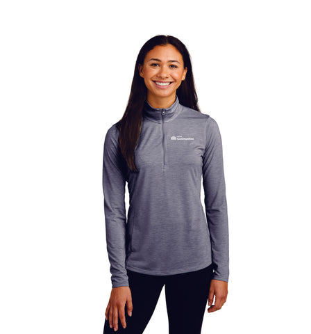 KOELBEL Sport-Tek ® Ladies PosiCharge ® Tri-Blend Wicking 1/4-Zip Pullover