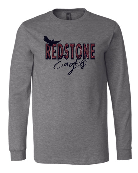 Redstone Unisex Long Sleeve Tee- 3 designs- Matte or Glitter