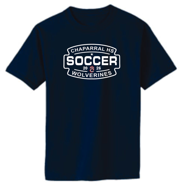 Chap Soccer Basic SOCCER Tee- Matte or Glitter