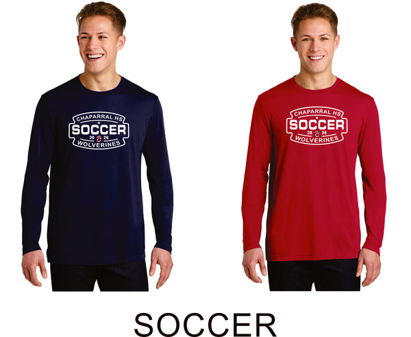 Chap Soccer Sport-Tek Unisex Long Sleeve Tee - 6 designs