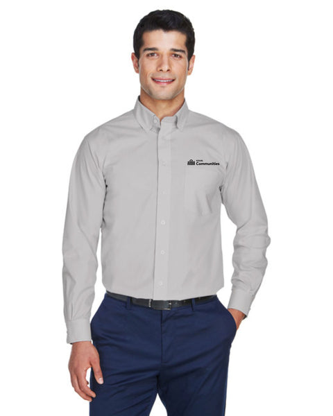 KOELBEL Devon & Jones® Mens Solid Broadcloth Woven Shirt