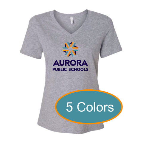 APS Ladies Relaxed V-Neck Tee -5 Designs