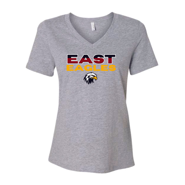 EAST MS Ladies V-Neck Tee- 2 Colors