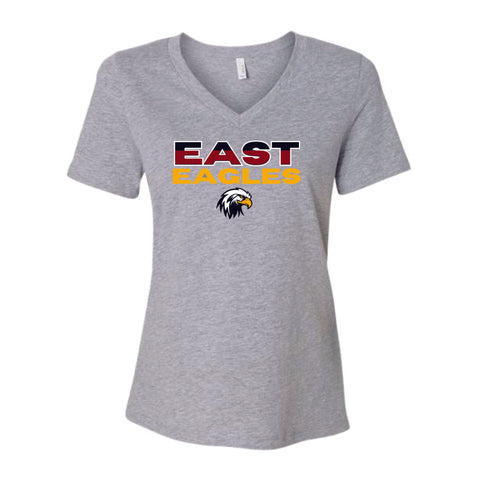 EAST MS Ladies V-Neck Tee- 2 Colors
