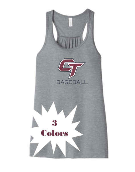 CT Baseball  Ladies and Girls Tank- matte or glitter