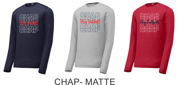Chap Flag Football Long Sleeve Tee- 4 design choices