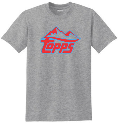 Rocky Mountain Topps Basic White/Grey Tee- Matte or Glitter