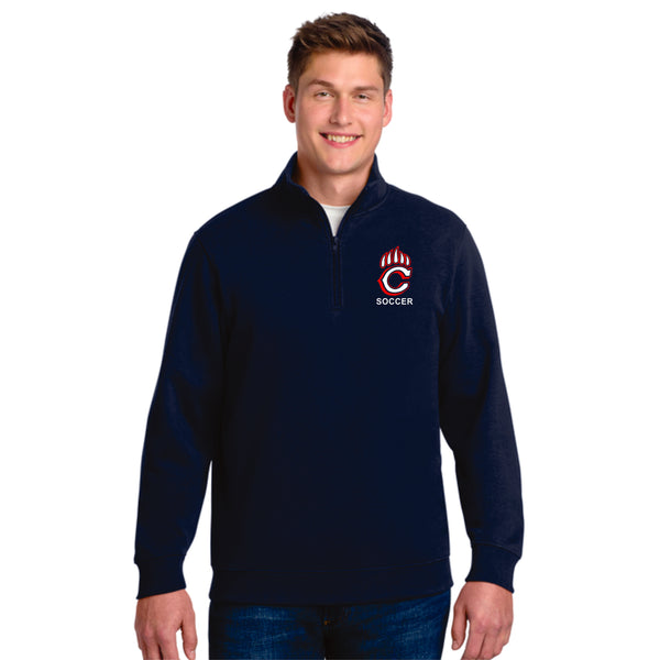 Chap Soccer Unisex Sport Wick 1/4 Zip Sweatshirt