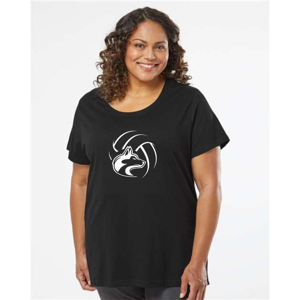 DCHS Volleyball Curvy Ladies Tee- 4 Designs