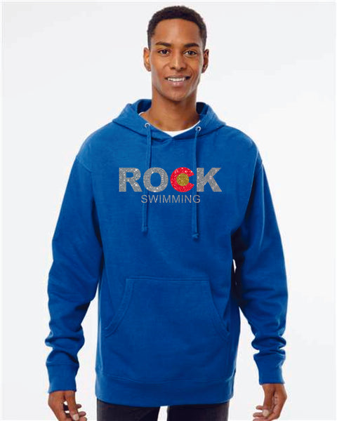 ROCK Swimming Unisex and Youth Hoodie- 4 colors- Matte or Glitter