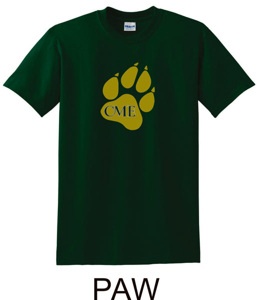 CME Paw Design Basic Tee- Matte or Glitter