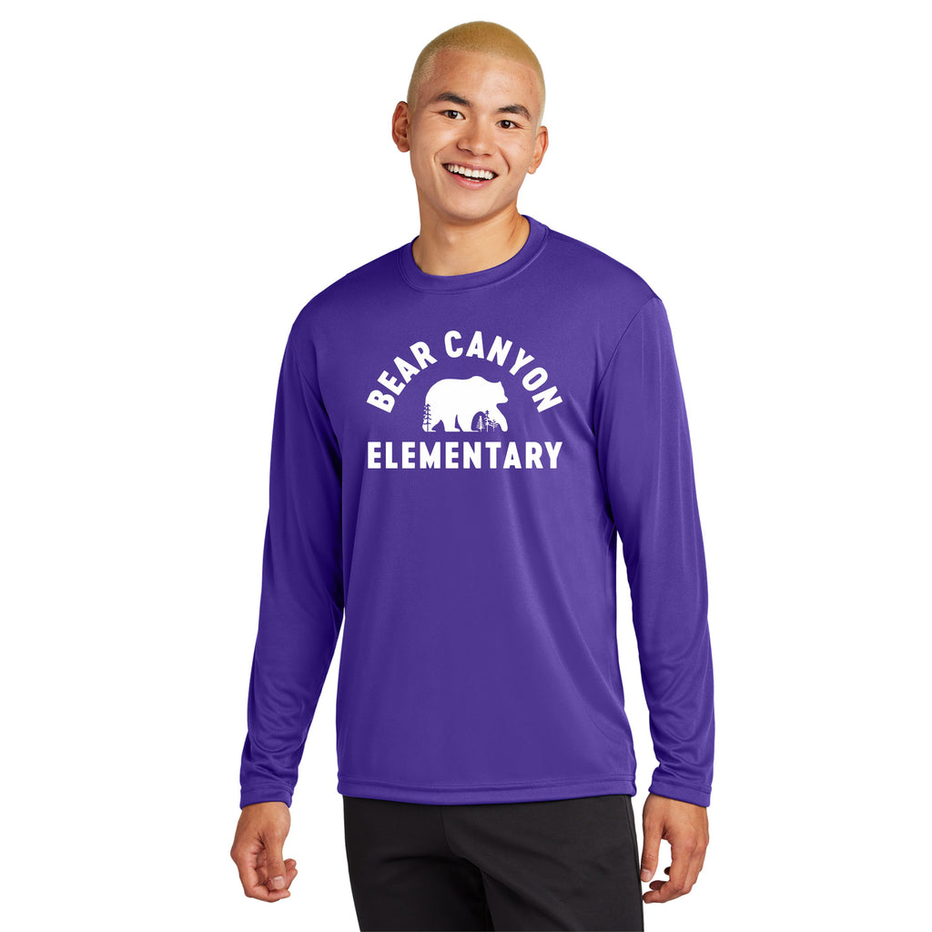 Bear Canyon Wicking Long Sleeve Tee- Youth, Ladies, Adult Sizes