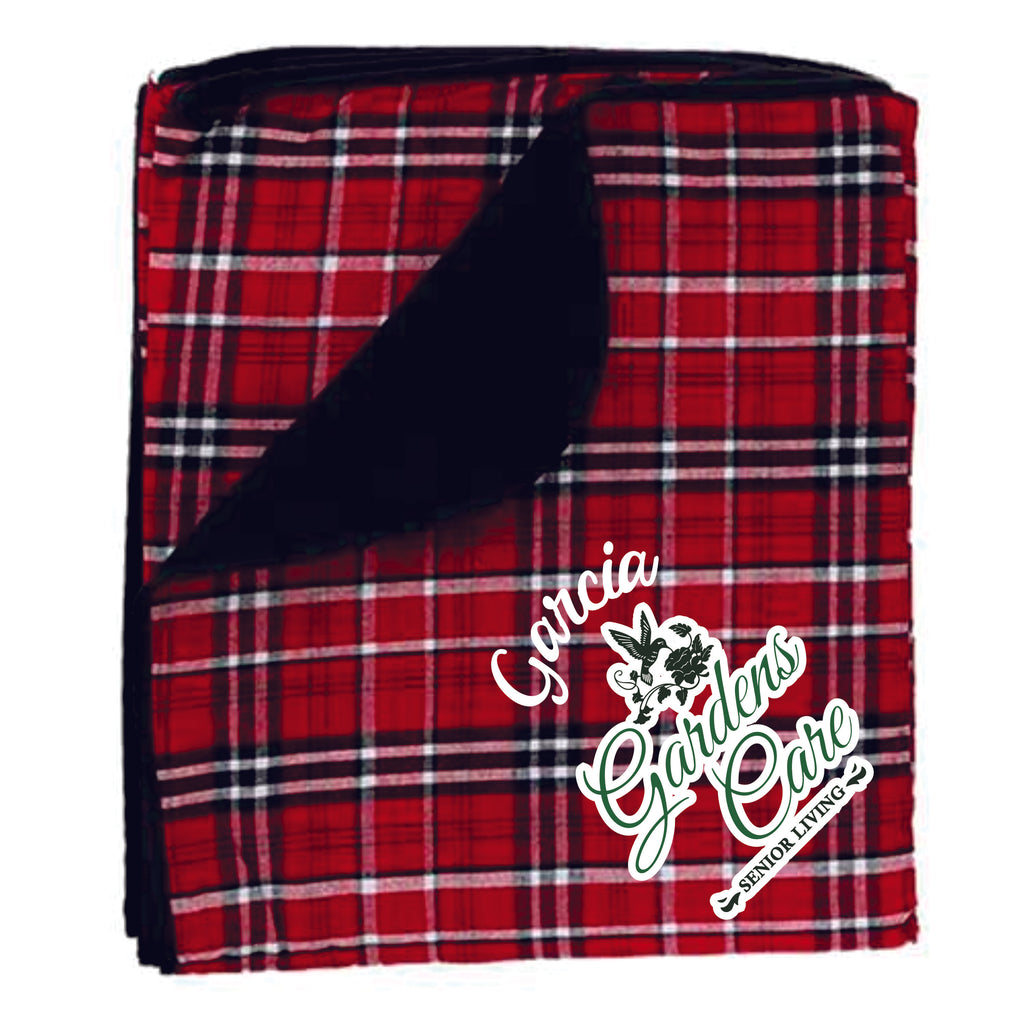 Garden Care Flannel Plaid Blanket