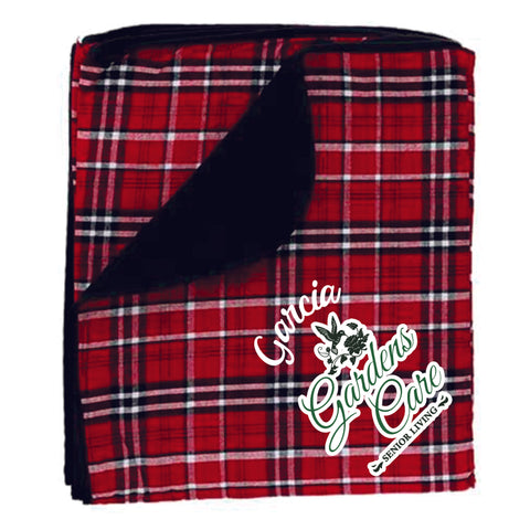Garden Care Flannel Plaid Blanket