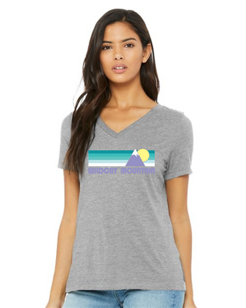 Wildcat Mountain Bella Canvas Ladies Tee- Grey or Navy