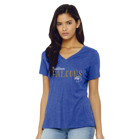 Franktown Ladies V-Neck Tee- 3 Designs