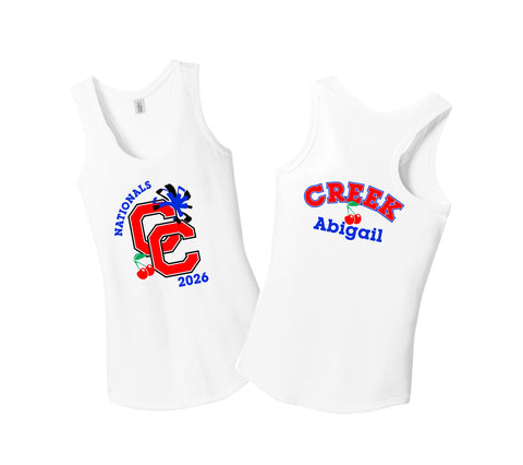 Creek Poms 2026 Triblend Ladies Tank- 4 Designs