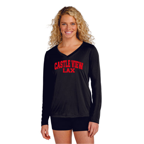Castle View LAX Wicking Long Sleeve Tee- Youth, Ladies, Adult Sizes - 4 Designs