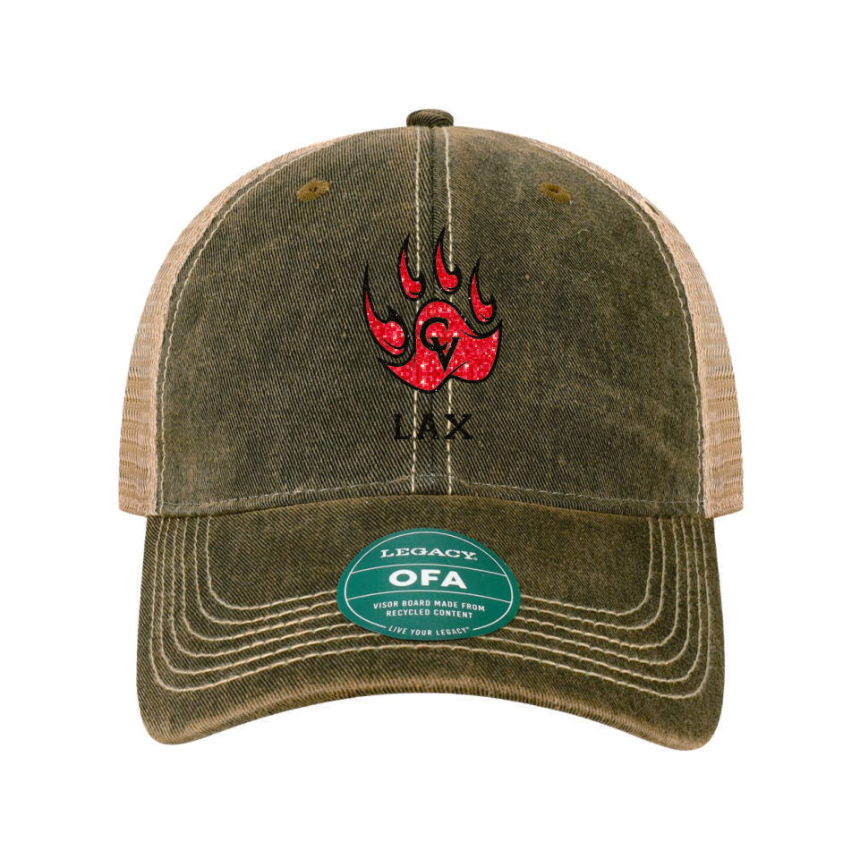 Castle View LAX Glitter Trucker Hat