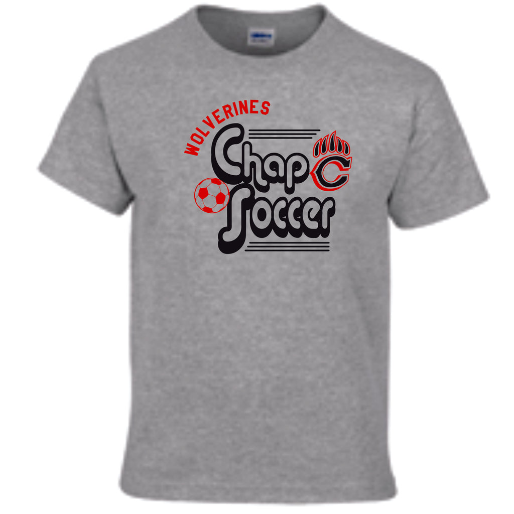 Chap Soccer Basic RETRO Tee- Matte or Glitter