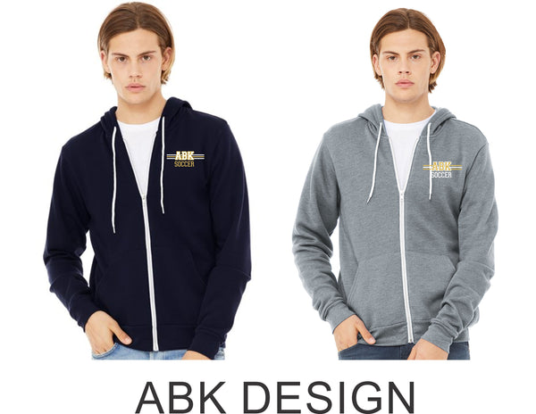 AHS Soccer Full Zip Hoodie- 2 Designs