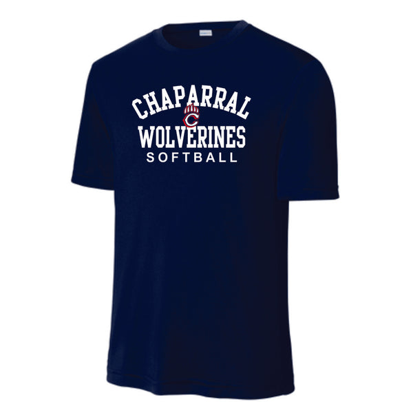 Chap Softball Wicking Tee- Ladies, Unisex, and Youth