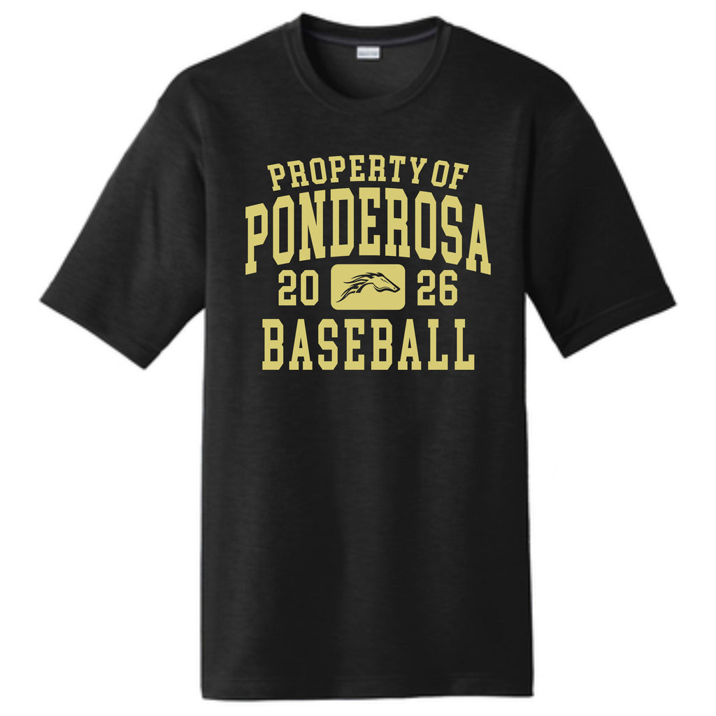 Pondo Baseball Cotton Touch Wicking Tee- 5 Designs