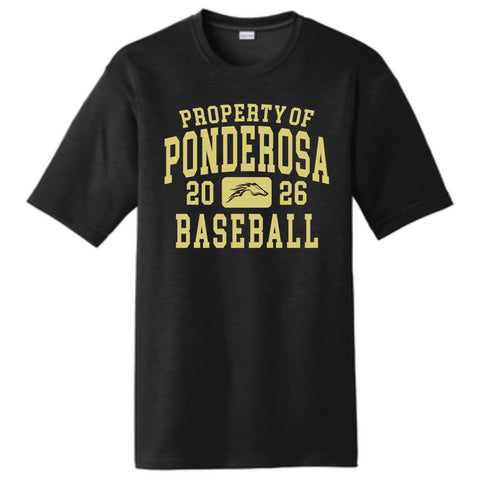 Pondo Baseball Cotton Touch Wicking Tee- 5 Designs