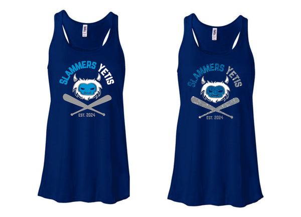 Slammers Yetis  Ladies and Girls Tank- matte or glitter