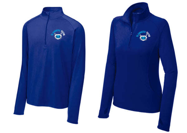 Slammers Yetis 1/4 Zip Pullover- Ladies, Unisex