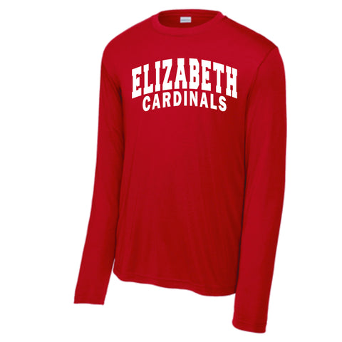 Elizabeth HS Wicking Long Sleeve Tee- Adult, Ladies, Youth Sizes