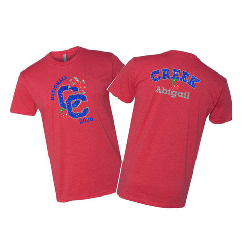 Creek Poms 2026 CC Tee- matte and glitter