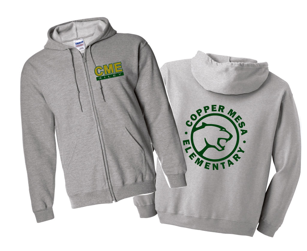 CME Circle Zip Up Hoodie- 2 Colors -Matte or Glitter