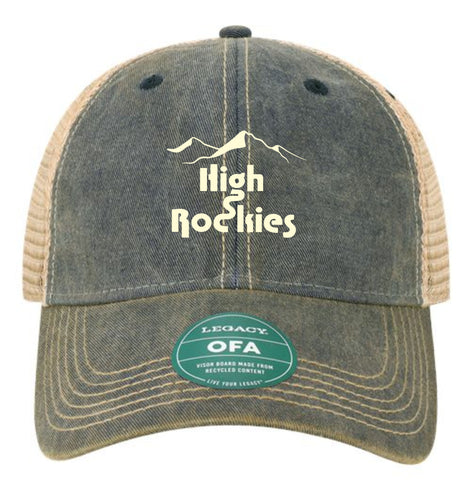 Rockies High Vintage Trucker Hat- Embroidered Design