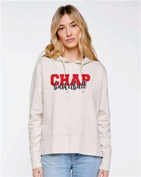 Chap Basketball Vintage Wash Hoodie- Matte or Glitter