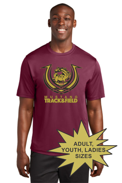 Pondo ATHLETE Track & Field Wicking Short Sleeve Tee