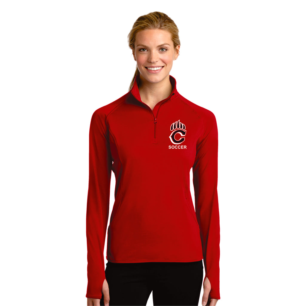 Chap Soccer Ladies Sport Wick 1/2 Zip Pullover