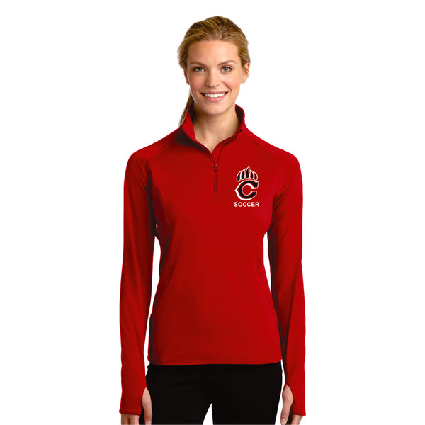 Chap Soccer Ladies Sport Wick 1/2 Zip Pullover
