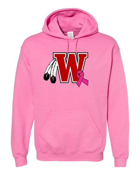 Warriors Pink Basic Hoodie- Matte and Glitter