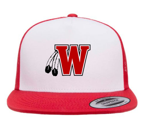 Warriors Flat Bill Hat