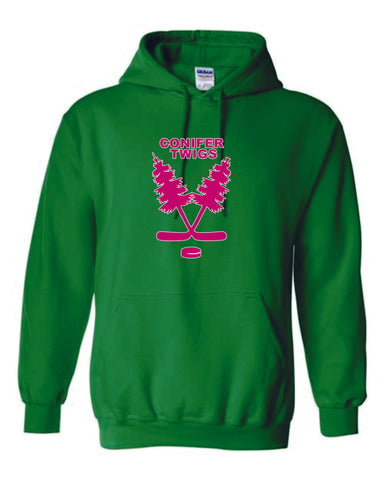 Conifer Twigs Basic Hoodie